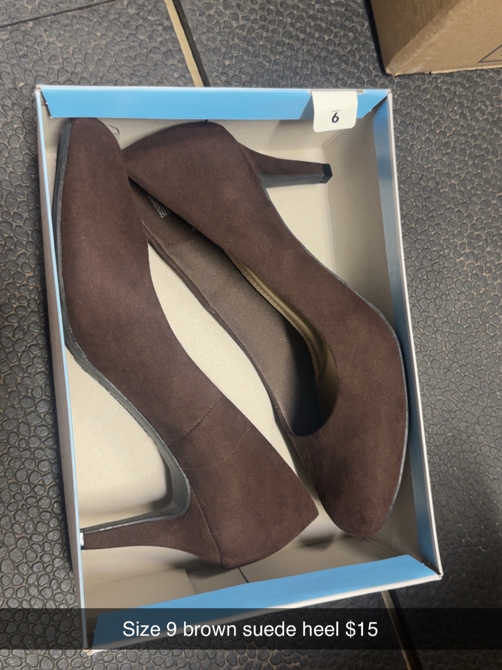 comfort plus by Predictions Brown Suede Pointed Toe Heels